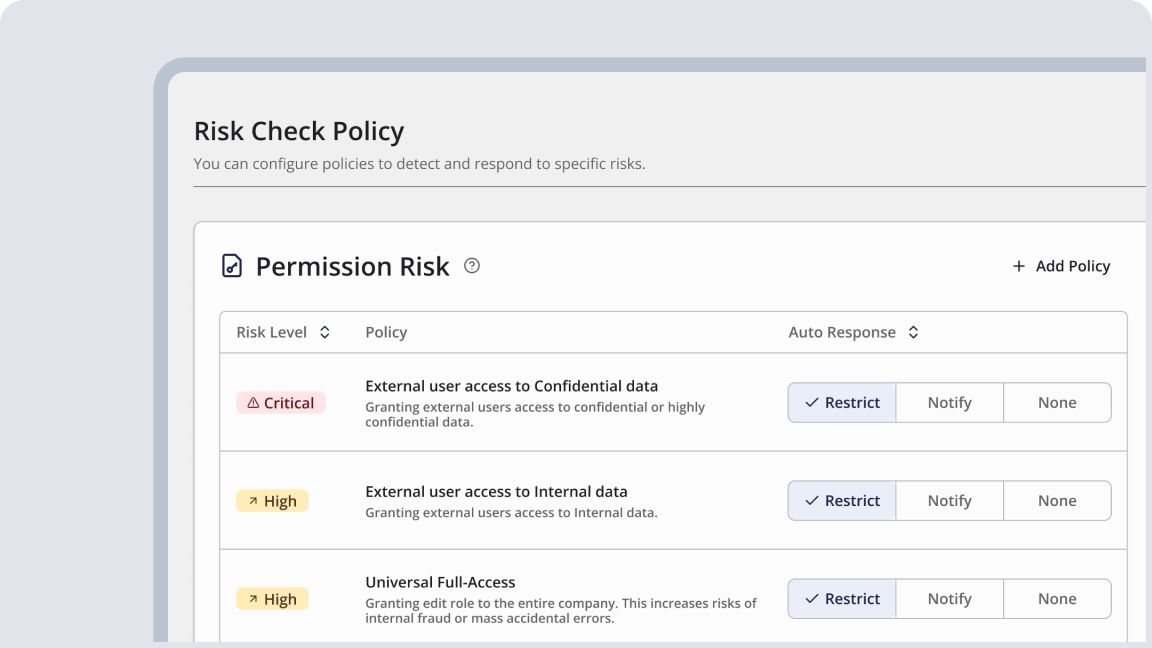 Security Check Policy